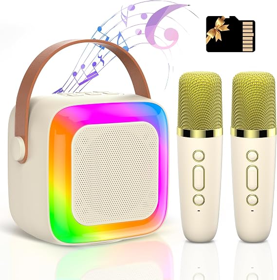 Karaoke Machine, Whether for Girls, Boys, Teens, or Adults, Features a Bluetooth 5.0 chip for unhindered Wireless Streaming.