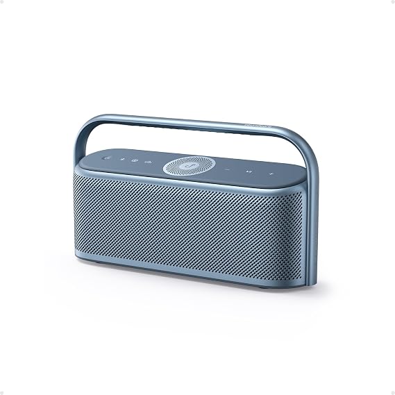 Soundcore Motion X600 Portable Bluetooth Speaker with Spatial Audio, 50W Sound, IPX7 Waterproof, Pro EQ, AUX-in, for Home, Office, Backyard and Bathroom Use (Blue)