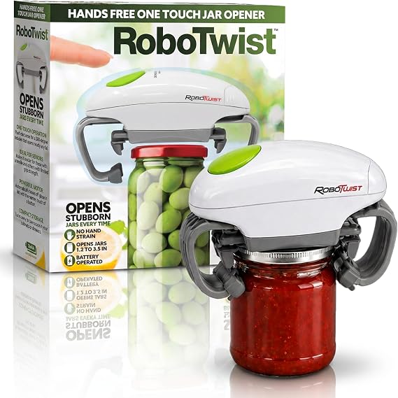 Robotwist Automatic Jar Opener Deluxe Model with Improved Torque