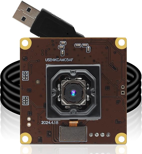 ELP 11MP 4K 30fps USB Camera Module for PC, 90 Wide Angle Webcam with IBIS Anti-Shake, Auto Focus, UVC USB2.0 for Live Streaming, Monitoring 3D Printer