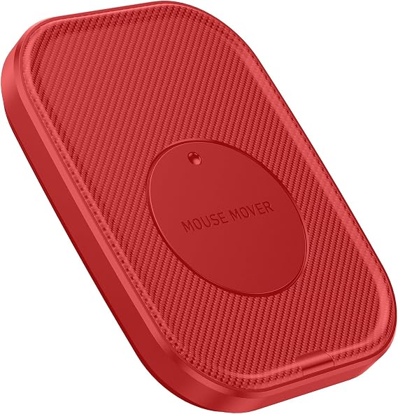 Yonktoo Mouse Jiggler Undetectable Ultra Slim Mouse Mover with Realistic Movement, No Software Needed, Keeps Your PC Awake and Active, Keeps Computer Awake for Office or Remote Work - Red