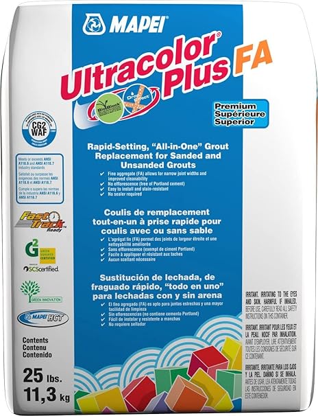 Mapei Ultracolor Plus FA Rapid-Setting Grout 25 LBS Cobblestone