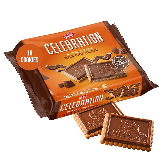 Leclerc Celebration Butter Cookies with Milk Chocolate, Premium Chocolate Cookies, A Canadian Classic