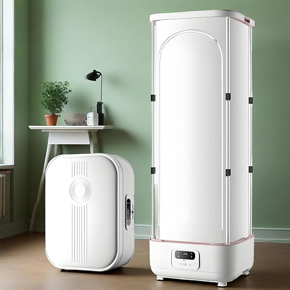 2-in-1 Portable Steam Drying Machine - Automatic Ironing Machine,900w Electric Clothes Dryer,Portable Clothes Dryer,Iron Machine for Clothes, Quick-Drying Steam for Clothes Drying