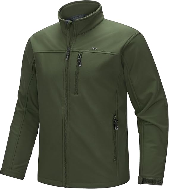 33000ft Men's Waterproof Softshell Jacket Fleece Lined Outdoor Jacket