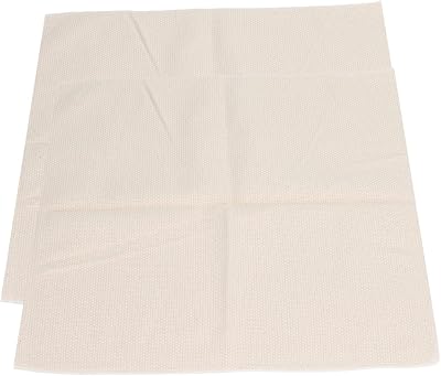 Dioche Premium Large Monks Cloth for DIY Rug Punching & Tufting - Primary Overlocking Tufting Cloth, for Cross Stitch & Needlework Projects, 36x34.7cm, Set of 2