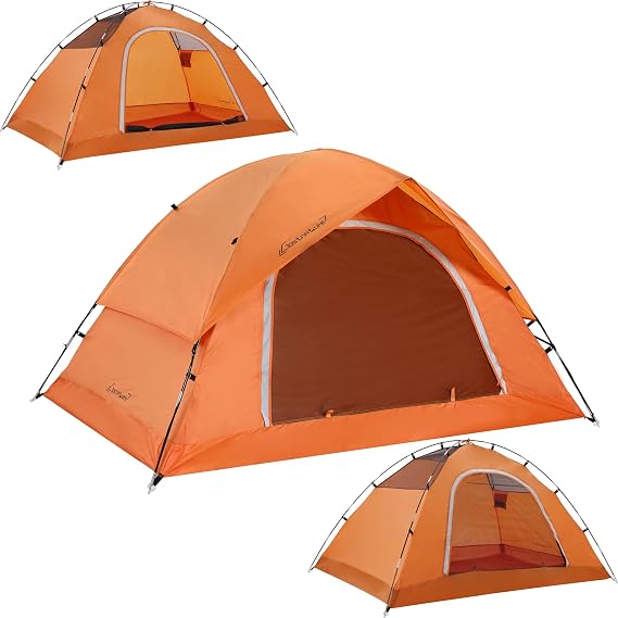 Clostnature Waterproof Camping Tent for 2 Person, 4 Person, Easy Setup Tent
