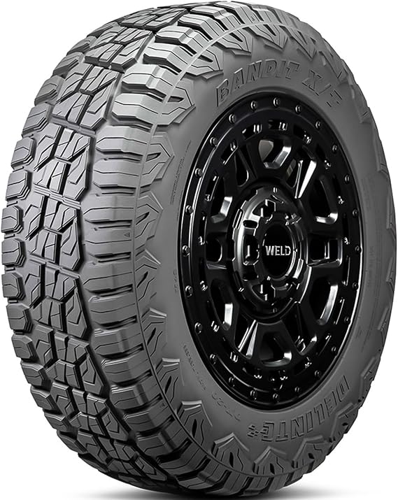 Delinte DX-20 Bandit X/T 255/60R19 109H SL All Weather 19 inch Tire | Truck/SUV Extreme Terrain All Weather Traction 109H Rated Standard Load Radial Construction Black Sidewall Tire