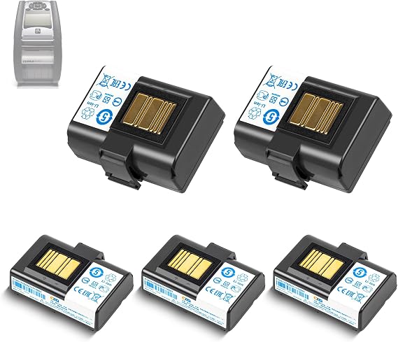 CBQ for Zebra ZQ520 ZQ620 Mobile Printer Battery Replacement 5PCS