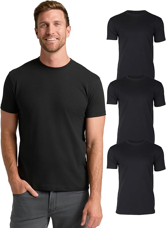 True Classic Mens T-Shirts Short Sleeve Crew Neck T Shirts for Man, Cotton Blend Plain Novelty Men's T-Shirts