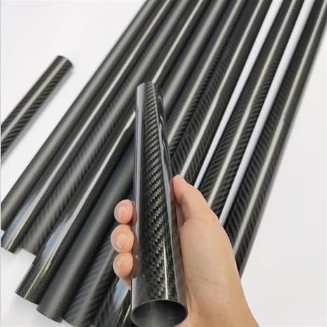 2pcs 3K Carbon Fiber Tube 31 * 28mm,32 * 27-28-29-30-30.5-31mm Length 500mm Planar Gloss/Planar Matt/Twill Glossy/Twill Matt(31x28mm-P-G)