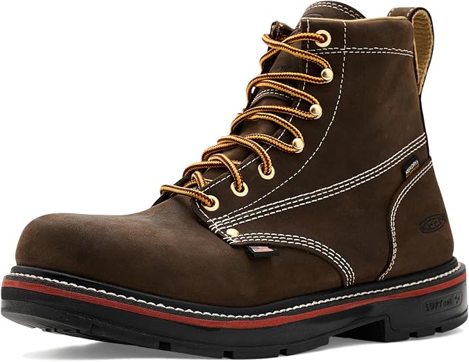 KEEN Utility Liberty 6" Waterproof 90 Heel Boot (Carbon Toe)