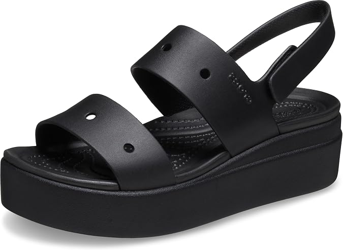 Crocs Women's Brooklyn 4U Low Wedges, Platform Wedge Sandals for Women