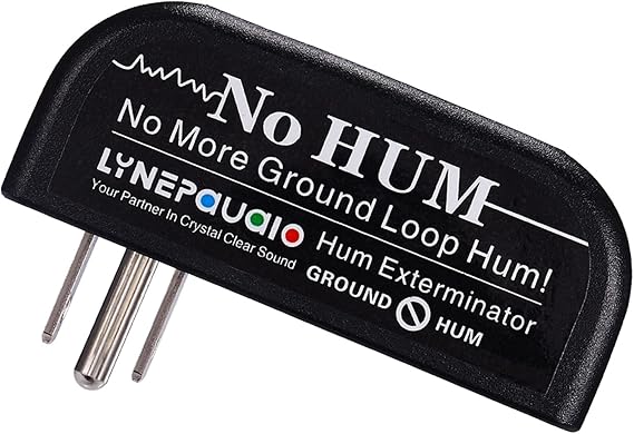 LANRU Buzz Eliminator AC Ground Loop Noise Eliminator Plug-in AC Buzz Killer Hum Eliminator Noise Canceller