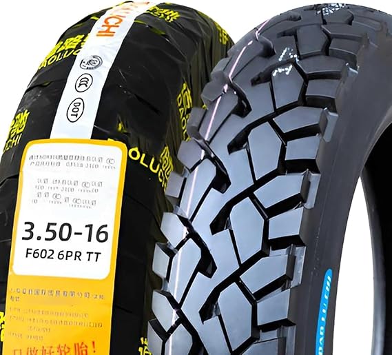 3.50-16 Motorcycle Tire Off Road, 3.50 16 Knobby Dirt Bike Tyre | 3.50x16 Tube Type Front/Rear Tires | 61C 300KPA 6 P.R.