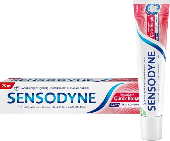 Sensodyne Hassasiyet + Çürüklere Karşı Koruma Diş Macunu 75ml