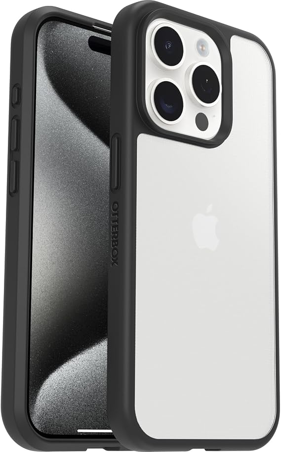 OtterBox Apple iPhone 15 Pro Sleek Kılıf, Şeffaf/Siyah