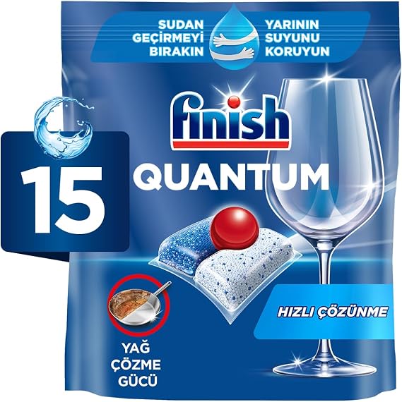 Finish Quantum 15 Tablet Bulaşık Makinesi Deterjanı