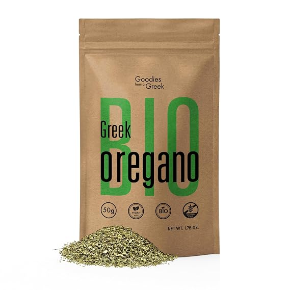 Organic Dried Oregano Leaves Greek Oregano Herb & Seasoning | Hand-Harvested, Sun-Dried | Perfect for Tea, Pizza, Chicken, Taco Seasoning, and Salads (1.76 oz)