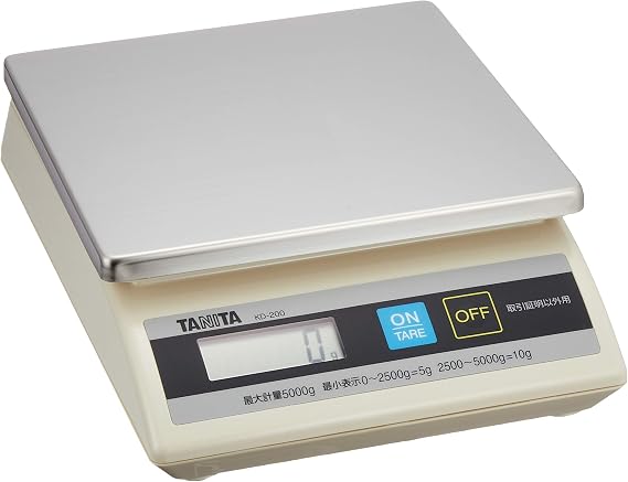 Tanita KD-200 Cooking Scale, Kitchen Scale, Commercial Use, Splashproof, Tabletop Scale for Except Trading Certification, 11.0 lbs 5 kg