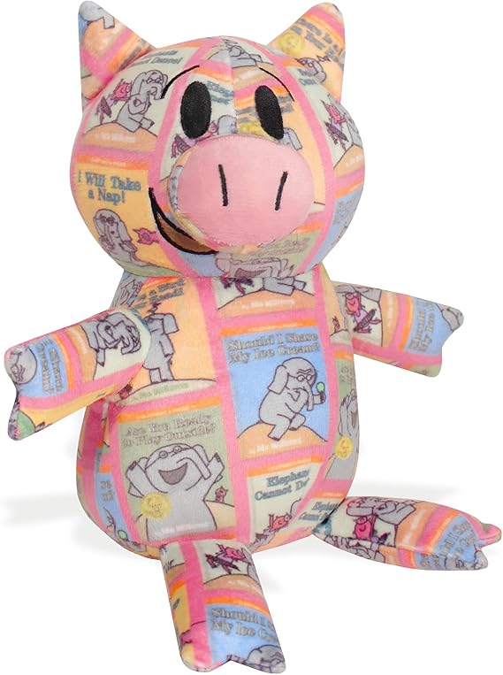 YOTTOY Mo Willems Collection | Piggie Anniversary Soft Stuffed Animal Plush Toy 7.5