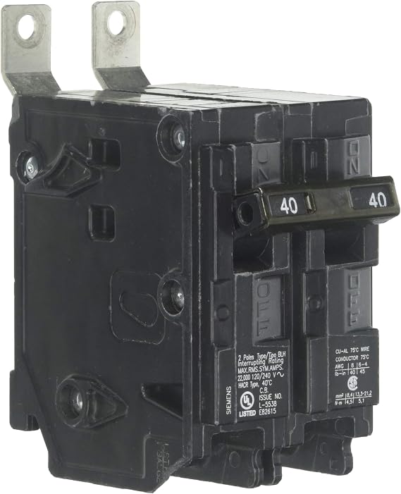 Siemens B240H 40-Amp Double Pole 120/240-Volt 22KAIC Bolt in Breaker