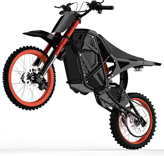 EDB001 electric dirt bike for adults Teens 30-37 mph bicycles motorcycle 48V 20.8AH e bike Battery 3000W motor kids ebike 14"/12" Off-Road mountain fat tire ebikes wheelie minibike Hydraulic Brakes.