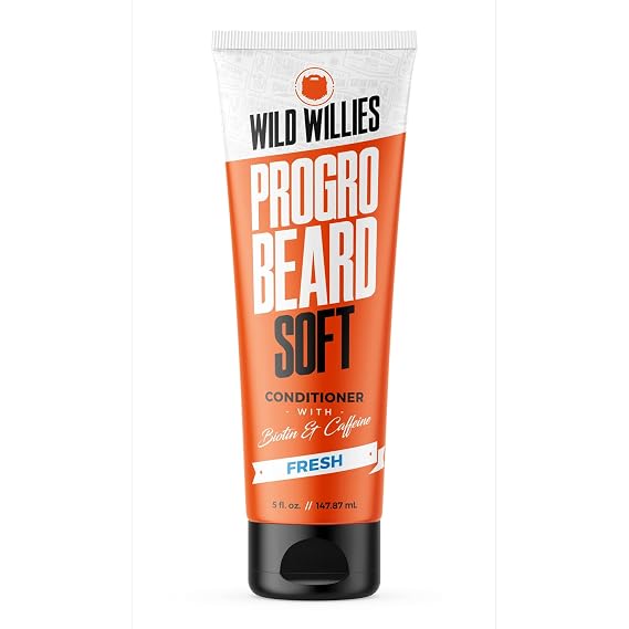Wild Willies Beard Conditioner for Men - Biotin & Caffeine Beard Softener