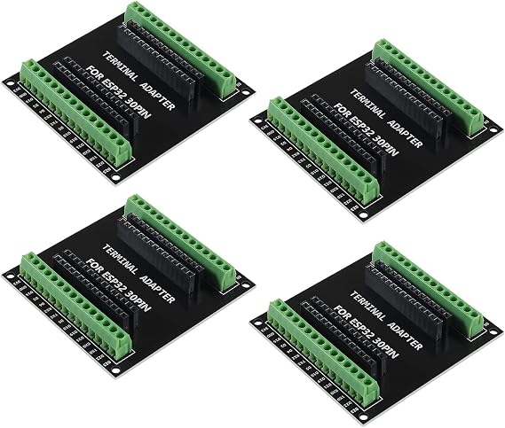 4PCS ESP32 Breakout Board 30 Pin GPIO 1 into 2 Compatible with 30 Pins ESP32S ESP32 Development Board 2.4 GHz Dual Core WLAN WiFi + Bluetooth 2-in-1 Microcontroller