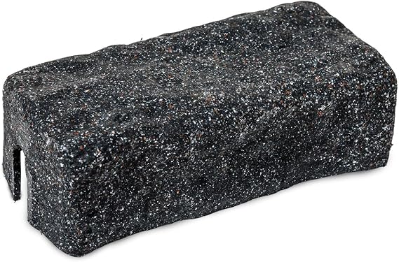 Beuta DIY Dig-Free Polyrock Landscape Edging End Brick Final Piece for Completing Your Landscaping Edging Project (1 Pc, Charcoal) Connects to Other Beuta Bricks