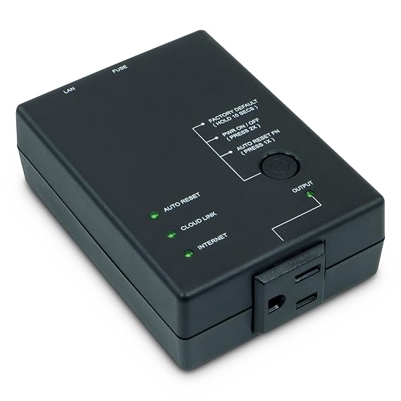 ezOutlet5 - Internet Enabled IP & WiFi Remote Power Switch with Auto Reboot