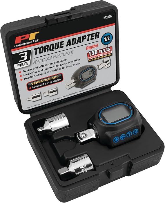 Performance Tool M206 1/2 in. Drive Digital Torque Adapter