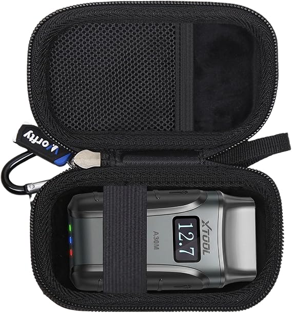 Case for XTOOL A30M/ A30D/ A30 OBD2 Scanner Diagnostic Tool XTOOL Anyscan - Hard Travel Protective Carrying Storage Bag(Case Only) (Black)
