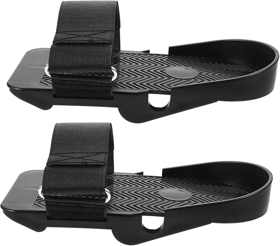 1pair Exercise Rowing Machine Pedals Replacement Parts Adjustable Indoor Rower Flat Anti-Skid Foot Pedals for Home Gym Fitness Equipment