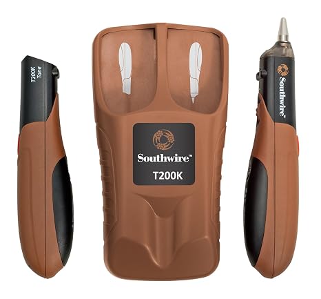 Southwire Contractor Tone Probe Kit - Fast Cable Tracing Behind Walls - On-Board Test Lead Storage - Flashlight - Signal Strength Indicator - Nylon Case