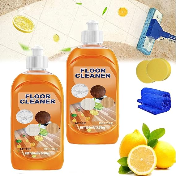 Floor Cleaner, Multipurpose Floor Cleaner, Floor Polish for Wood Floors, Household High-Performance Cleaner for Wood, Tile Floors 2