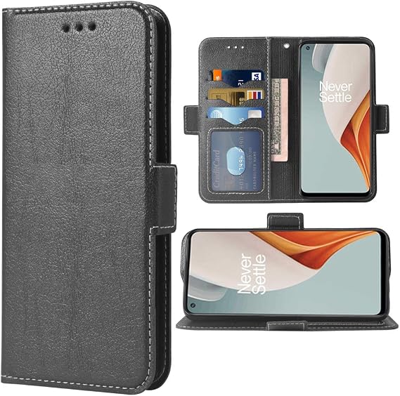 Wallet Case for OnePlus 9 Pro One Plus 9Pro 5G Women Men Black