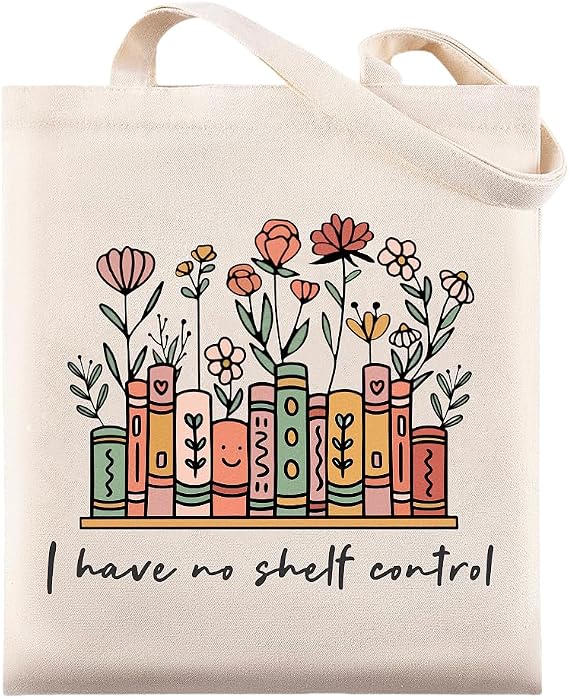 Book Lovers Gifts for Women, Funny Bookish Tote Bag, Canvas Bag for Readers