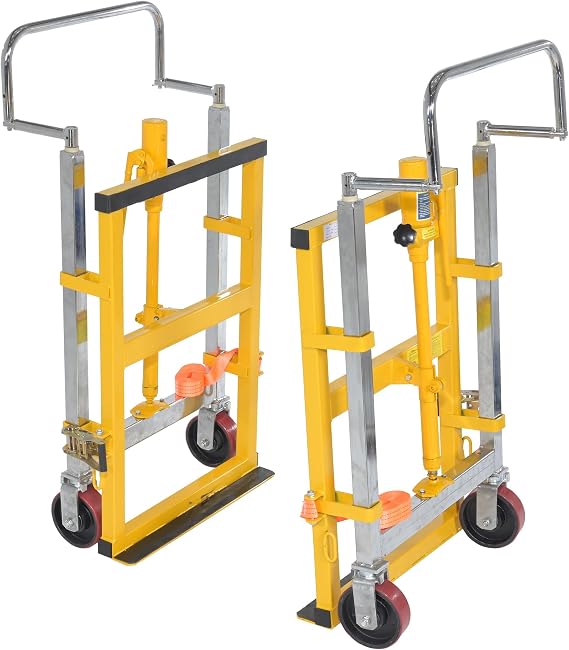 Vestil MFM-4000 Steel Machinery/Vending Machine Lifts 15 In. x 26-3/4 In. x 49-1/4 In. 4000 Lb. Capacity Yellow