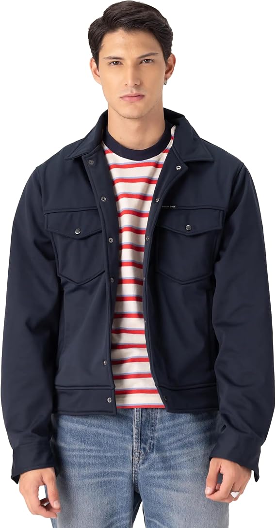 Members Only Men's Soft Shell Shirt Jacket for Men | Softshell Jacket Men | Mens Shirt Jacket | Soft Shell Jacket Mens