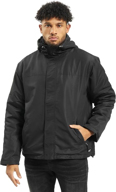 Brandit Men's Windbreaker Front Zip Anthracite