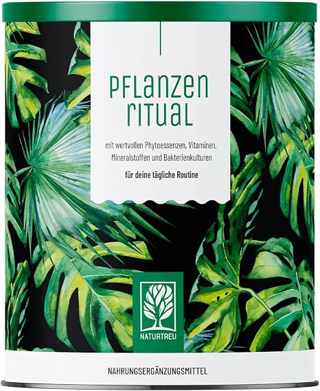 NATURTREU® Greens Pulver - 300g Smoothie Powder mit Weizengras Gerstengras Lucuma Maca Spinat Moringa Spirulina und mehr grünen Helfern - 100% vegan - in Deutschland hergestellt