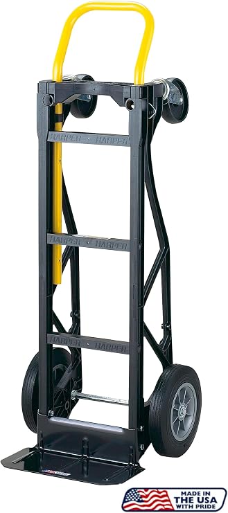 Harper Trucks PGDY8635P Convertible Hand Truck & Cart, 600/700 lb