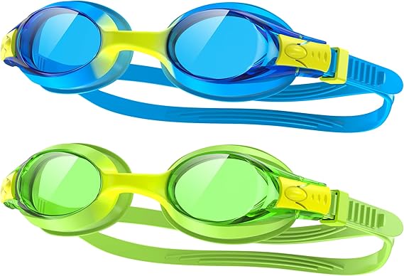 findway Kids Swim Goggles, Kids Swimming Goggles Anti-fog No Leaking Girls Boys for Age 3-12