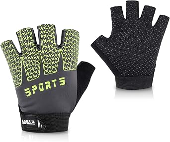 Accmor Kids Sport Gloves, Kids Half Finger Gloves for Boys Girls Cycling, Camping, Fishing, Outdoor Sports