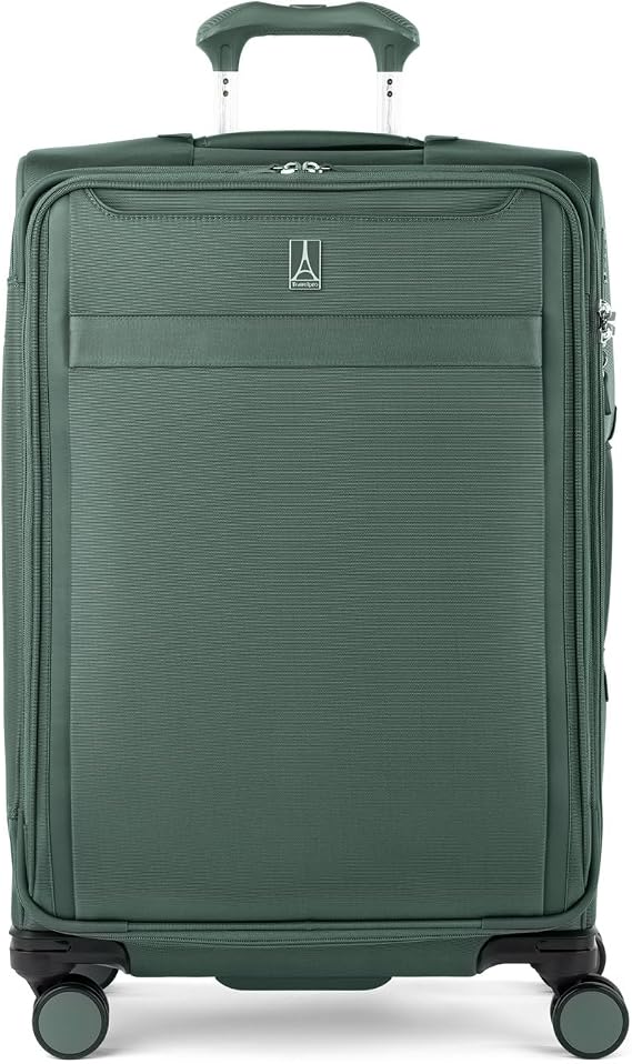 Travelpro VersaPack+ Softside Checked Luggage Suitcase, Green, 25-Inch