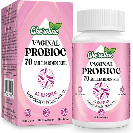 Vaginal Probiotics for Women 70 Billion CFU 7 Strains with Prebioc Mixture 13-in-1 Intimate Flora Probiotics Vegan Capsules