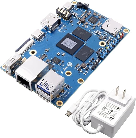 Orange Pi 5 8GB Rockchip RK3588S 8-core 64-bit Single Board Computer 2.4GHz Frequency Open Source Development Board Mini PC Desktop Run Orange Pi OS Android 12 Debian11 Pi 5 8GB+5V4A Type C Supply