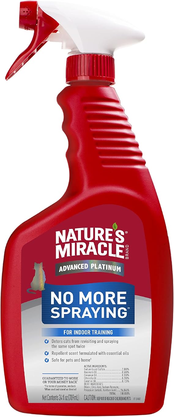 Nature's Miracle Advanced Platinum No More Spraying Training Spray, 24 oz