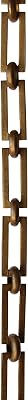 RCH Hardware CH-18-AB Decorative Solid Brass Chain for Hanging, Lighting - Rectangles with Greek Key Design & Unwelded Links 1 Foot